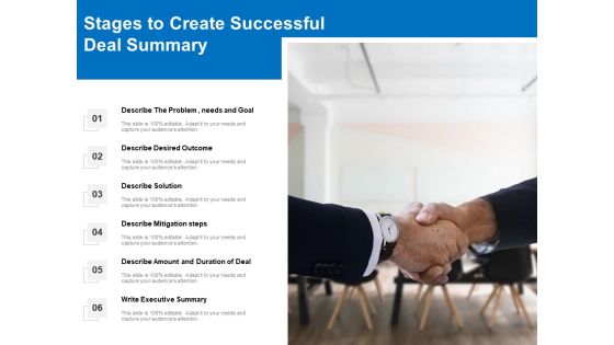 Stages To Create Successful Deal Summary Ppt PowerPoint Presentation Gallery Graphics Example PDF Stages To Create Successful Deal Summary Ppt PowerPoint Presentation Gallery Graphics Example PDF