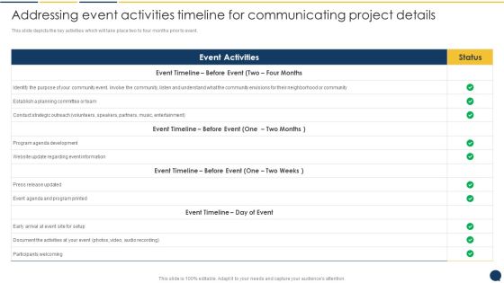 Stakeholder Communication Program Addressing Event Activities Timeline For Communicating Information PDF Stakeholder Communication Program Addressing Event Activities Timeline For Communicating Information PDF