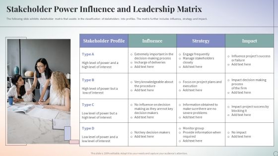 Stakeholder Power Influence And Leadership Matrix Ppt PowerPoint Presentation Summary Graphics Pictures PDF Stakeholder Power Influence And Leadership Matrix Ppt PowerPoint Presentation Summary Graphics Pictures PDF