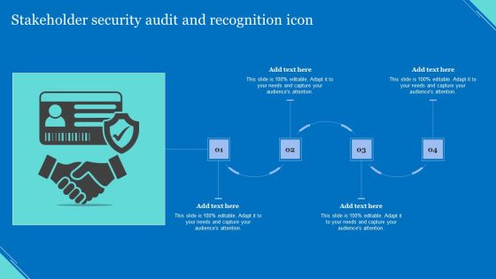Stakeholder Security Audit And Recognition Icon Demonstration PDF