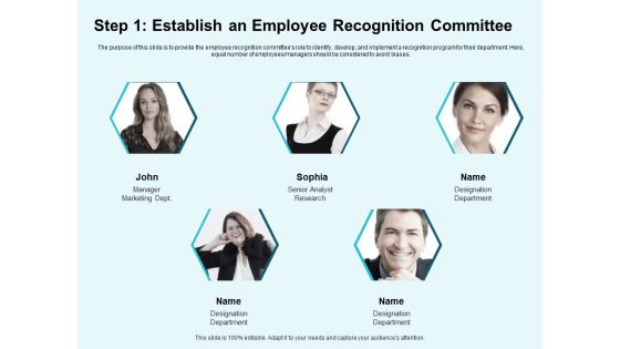 Star Performer Step 1 Establish An Employee Recognition Committee Mockup PDF Star Performer Step 1 Establish An Employee Recognition Committee Mockup PDF