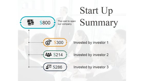 Start Up Summary Template 2 Ppt PowerPoint Presentation Infographics Microsoft