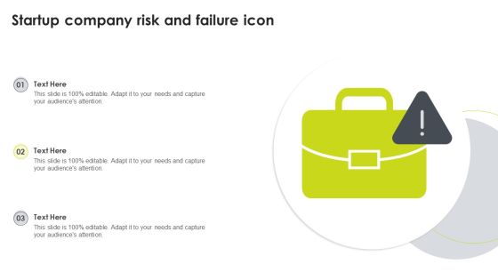 Startup Company Risk And Failure Icon Pictures PDF Startup Company Risk And Failure Icon Pictures PDF