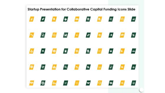 Startup Presentation For Collaborative Capital Funding Icons Slide Brochure PDF Startup Presentation For Collaborative Capital Funding Icons Slide Brochure PDF