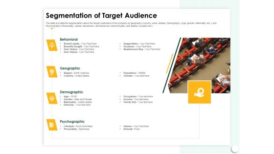 Startup Presentation For Collaborative Capital Funding Segmentation Of Target Audience Ppt Slides Download PDF