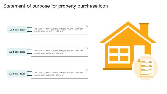Statement Of Purpose For Property Purchase Icon Themes PDF Statement Of Purpose For Property Purchase Icon Themes PDF