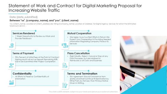 Statement Of Work And Contract For Digital Marketing Proposal For Increasing Website Traffic Introduction PDF Statement Of Work And Contract For Digital Marketing Proposal For Increasing Website Traffic Introduction PDF