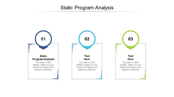 Static Program Analysis Ppt PowerPoint Presentation Gallery Ideas Cpb Static Program Analysis Ppt PowerPoint Presentation Gallery Ideas Cpb