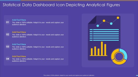 Statistical Data Dashboard Icon Depicting Analytical Figures Sample PDF