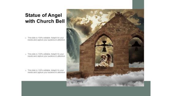 Statue Of Angel With Church Bell Ppt PowerPoint Presentation Styles Outline