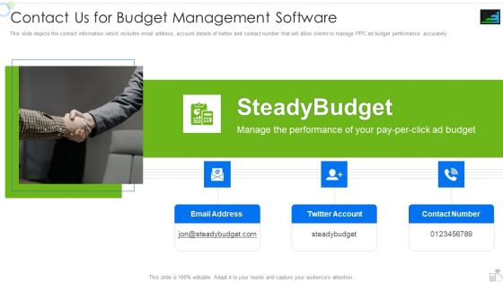 Steadybudget Capital Raising Elevator Contact Us For Budget Management Software Clipart PDF