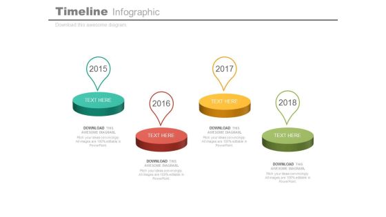 Stepping Stones Timeline Diagram For Business Powerpoint Slides