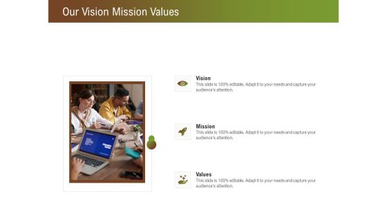 Steps For Successful Brand Building Process Our Vision Mission Values Ppt Infographics Pictures PDF Steps For Successful Brand Building Process Our Vision Mission Values Ppt Infographics Pictures PDF
