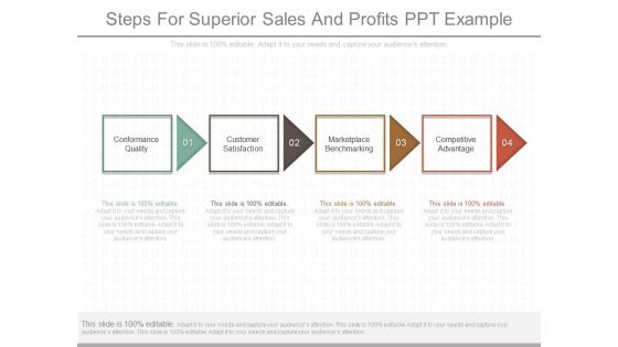 Steps For Superior Sales And Profits Ppt Example Steps For Superior Sales And Profits Ppt Example