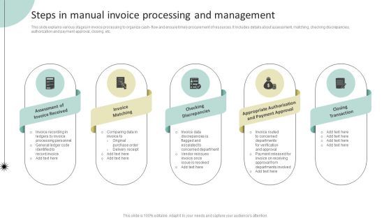 Steps In Manual Invoice Processing And Management Introduction PDF Steps In Manual Invoice Processing And Management Introduction PDF