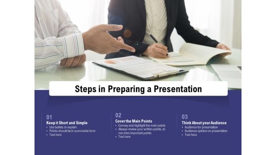 Steps In Preparing A Presentation Ppt PowerPoint Presentation Inspiration Introduction