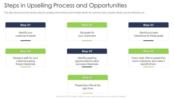 Steps In Upselling Process And Opportunities Brochure PDF Steps In Upselling Process And Opportunities Brochure PDF