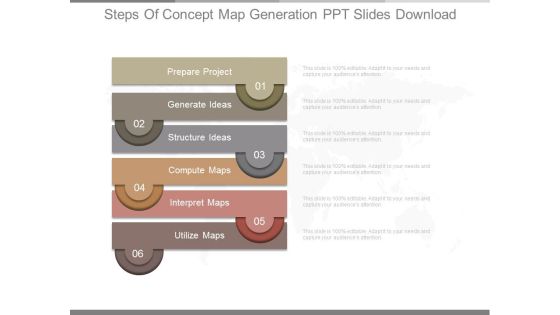 Steps Of Concept Map Generation Ppt Slides Download