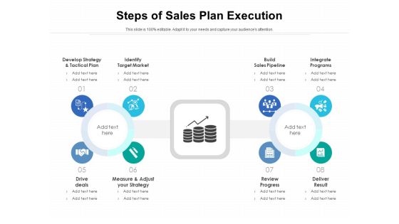 Steps Of Sales Plan Execution Ppt PowerPoint Presentation Example PDF
