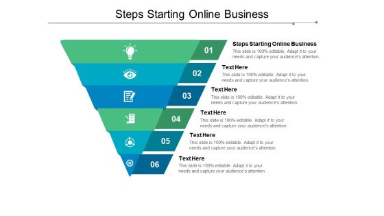 Steps Starting Online Business Ppt PowerPoint Presentation Summary Graphic Images Cpb
