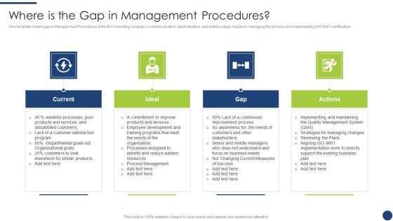 Steps To Achieve ISO 9001 Certification Where Is The Gap In Management Procedures Professional PDF Steps To Achieve ISO 9001 Certification Where Is The Gap In Management Procedures Professional PDF