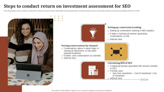 Steps To Conduct Return On Investment Assessment For SEO Formats PDF Steps To Conduct Return On Investment Assessment For SEO Formats PDF