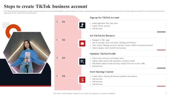 Steps To Create Tiktok Business Account Mockup PDF Steps To Create Tiktok Business Account Mockup PDF