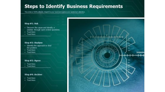 Steps To Identify Business Requirements Ppt PowerPoint Presentation Inspiration Vector PDF Steps To Identify Business Requirements Ppt PowerPoint Presentation Inspiration Vector PDF