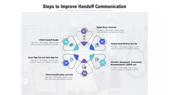 Steps To Improve Handoff Communication Ppt PowerPoint Presentation Summary Icons