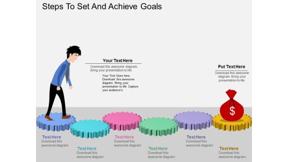 Steps To Set And Achieve Goals Powerpoint Templates