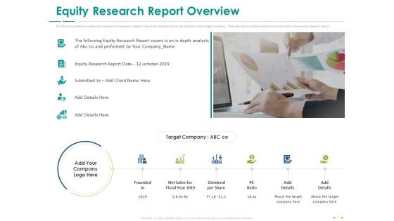 Stock Market Research Report Equity Research Report Overview Guidelines PDF Stock Market Research Report Equity Research Report Overview Guidelines PDF