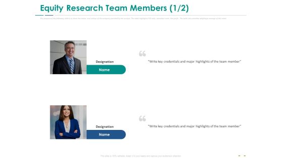 Stock Market Research Report Equity Research Team Members Ppt PowerPoint Presentation File Graphic Tips PDF Stock Market Research Report Equity Research Team Members Ppt PowerPoint Presentation File Graphic Tips PDF