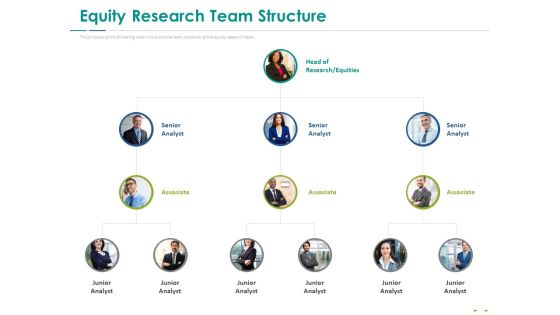 Stock Market Research Report Equity Research Team Structure Ppt PowerPoint Presentation Infographic Template Example PDF Stock Market Research Report Equity Research Team Structure Ppt PowerPoint Presentation Infographic Template Example PDF