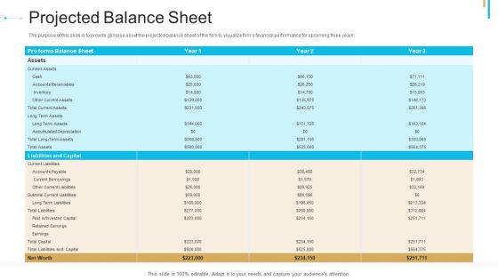 Stock Offering As An Exit Alternative Projected Balance Sheet Rules PDF Stock Offering As An Exit Alternative Projected Balance Sheet Rules PDF