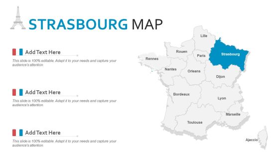 Strasbourg Map PowerPoint Presentation PPT Template PDF