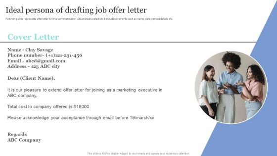 Strategic Approaches To Efficient Candidate Selection Ideal Persona Of Drafting Job Offer Letter Summary PDF Strategic Approaches To Efficient Candidate Selection Ideal Persona Of Drafting Job Offer Letter Summary PDF