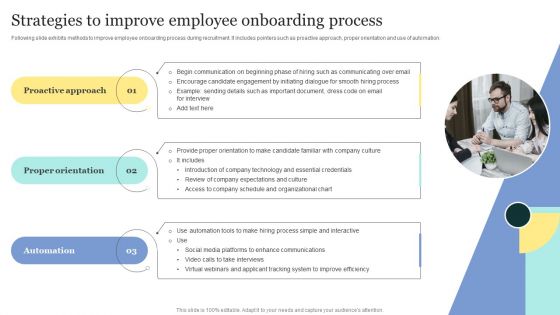 Strategic Approaches To Efficient Candidate Selection Strategies To Improve Employee Onboarding Process Brochure PDF Strategic Approaches To Efficient Candidate Selection Strategies To Improve Employee Onboarding Process Brochure PDF