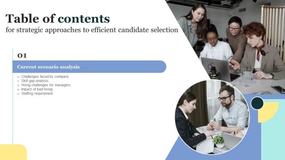 Strategic Approaches To Efficient Candidate Selection Table Of Contents Graphics PDF Strategic Approaches To Efficient Candidate Selection Table Of Contents Graphics PDF