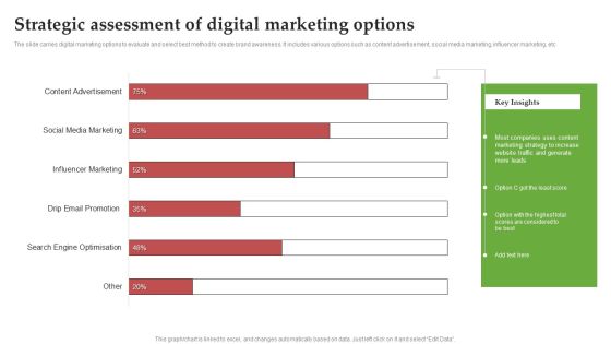 Strategic Assessment Of Digital Marketing Options Ppt PowerPoint Presentation File Show PDF Strategic Assessment Of Digital Marketing Options Ppt PowerPoint Presentation File Show PDF
