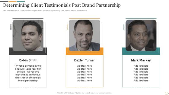 Strategic Brand Partnership Investor Determining Client Testimonials Post Brand Partnership Structure PDF Strategic Brand Partnership Investor Determining Client Testimonials Post Brand Partnership Structure PDF