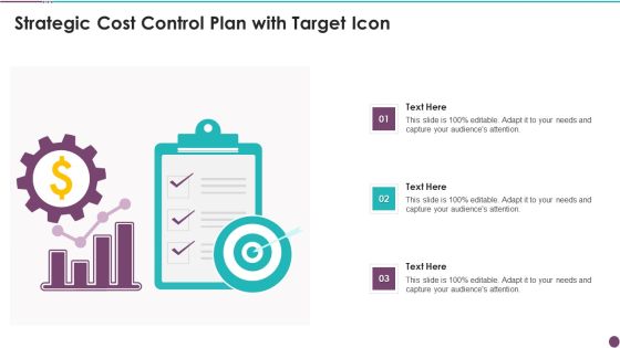 Strategic Cost Control Plan With Target Icon Professional PDF Strategic Cost Control Plan With Target Icon Professional PDF