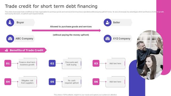 Strategic Fund Acquisition Plan For Business Opertions Expansion Trade Credit For Short Term Debt Financing Inspiration PDF