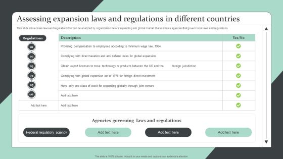 Strategic Global Expansion Business Plan Assessing Expansion Laws And Regulations In Different Countries Formats PDF Strategic Global Expansion Business Plan Assessing Expansion Laws And Regulations In Different Countries Formats PDF