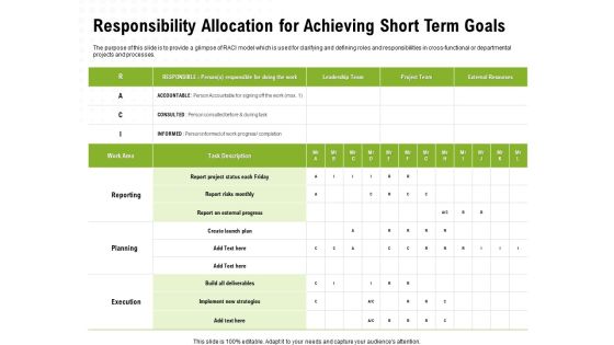 Strategic Growth Technique Responsibility Allocation For Achieving Short Term Goals Ppt Diagram Graph Charts PDF Strategic Growth Technique Responsibility Allocation For Achieving Short Term Goals Ppt Diagram Graph Charts PDF