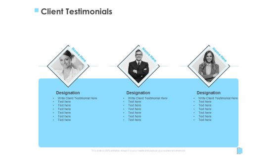 Strategic Management Client Testimonials Ppt Ideas Icon PDF