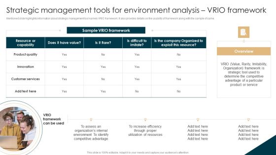 Strategic Management Tools For Environment Analysis Vrio Framework Portrait PDF Strategic Management Tools For Environment Analysis Vrio Framework Portrait PDF