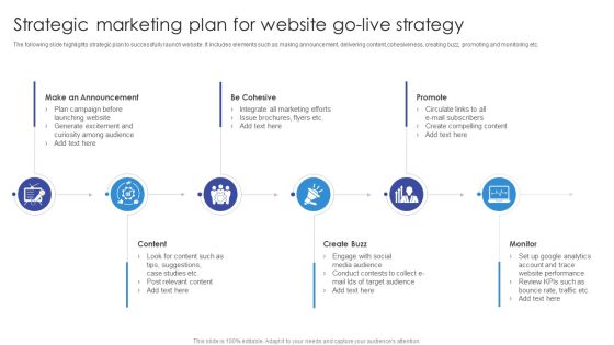 Strategic Marketing Plan For Website Go Live Strategy Sample PDF Strategic Marketing Plan For Website Go Live Strategy Sample PDF