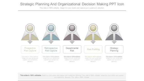 Strategic Planning And Organizational Decision Making Ppt Icon