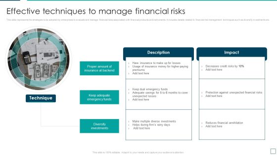 Strategic Risk Management And Mitigation Plan Effective Techniques To Manage Financial Risks Themes PDF Strategic Risk Management And Mitigation Plan Effective Techniques To Manage Financial Risks Themes PDF