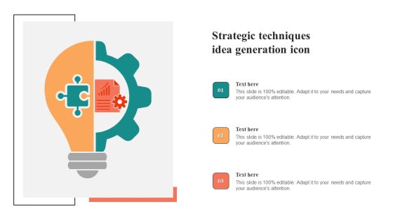Strategic Techniques Idea Generation Icon Clipart PDF Strategic Techniques Idea Generation Icon Clipart PDF